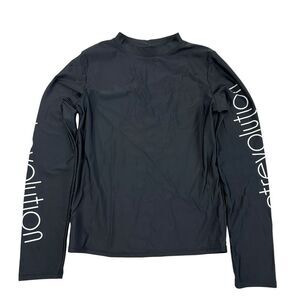 Sisstrevolution Solid Black Sunbeam Long Sleeve Rashguard Women's Sz S* SEE DESC